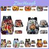 One Piece Rucksack Set 3 Teile Schultaschen Mit Umhänge-Lunchtaschen Und Federmäppchen Strapazierfähiges Oxford-Material
