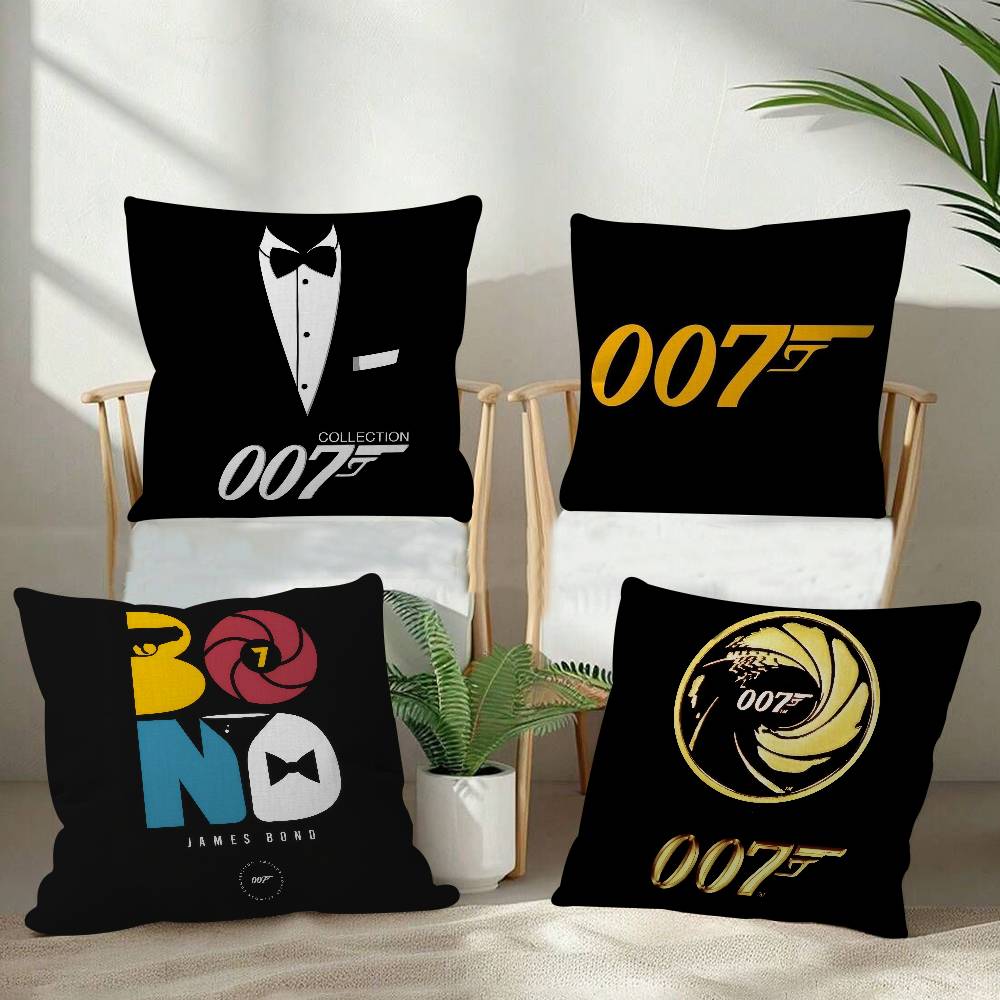 Pillow Gift Home Office Decoration Bedroom Sofa Car Cushion Cover case 45x45 British Legend JJames BBond 007