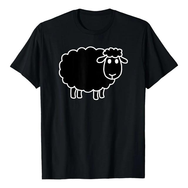 Camiseta De Ovelha Que e Preta, Engracada, Piada E Sarcastic S