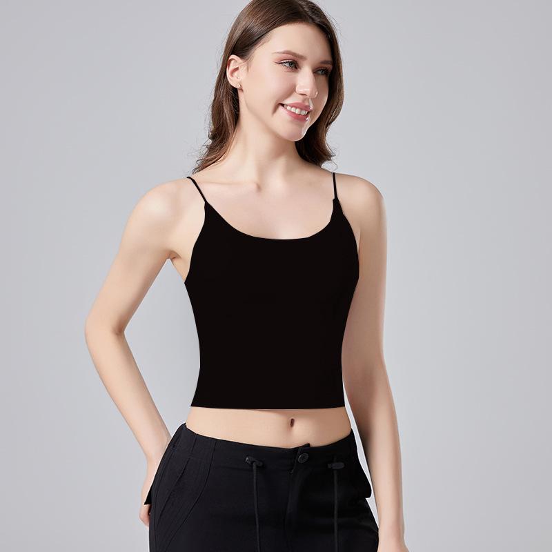 New Nude Feel Sexy Strap Sports Bra: Beautiful Back, Slimming, High Elasticity Yoga Tank Top for Women