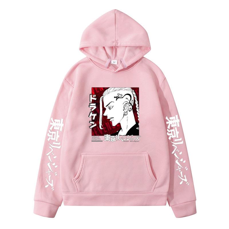 Fashion Men's Hoodie Tokyo Avengers Anime Print With Hoodie Fan Men And Women Casual Loose Hoodie Street Oversized Hoodie