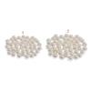 100pcs White Faux Pearl Button Sew on Skrit Garment Hat Wedding Dress Decor