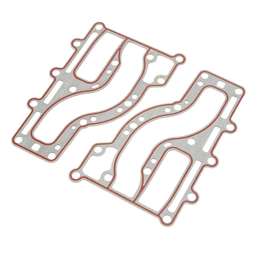 2 Peças Cobertura Interna de Escape de Motor de Popa Plástico 63V 41112 A0 Junta para Motor de Barco para Motor 2 Tempos 15HP