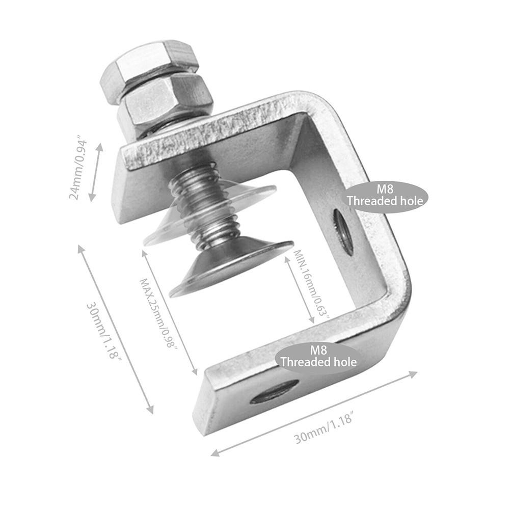 16-25mm Range C-clamp C-clamp Jaw Hardware I-beam Design