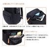 G-KAKO 2-Layer Backpack with 14 Pockets, A4 Size, Large Capacity, PC Storage, and Stylish Waterproof and Lightweight Nylon Backpack with Back Zipper,