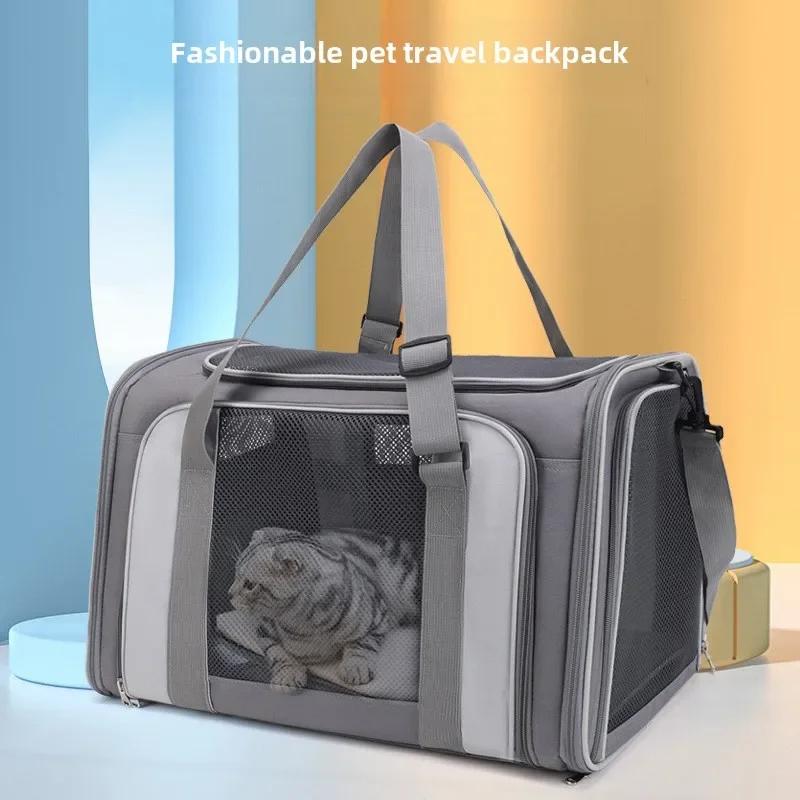 Cat Out Portable Shoulder Portable Pet Bag Large Space Breathable Cat Crossbody Pet Bags