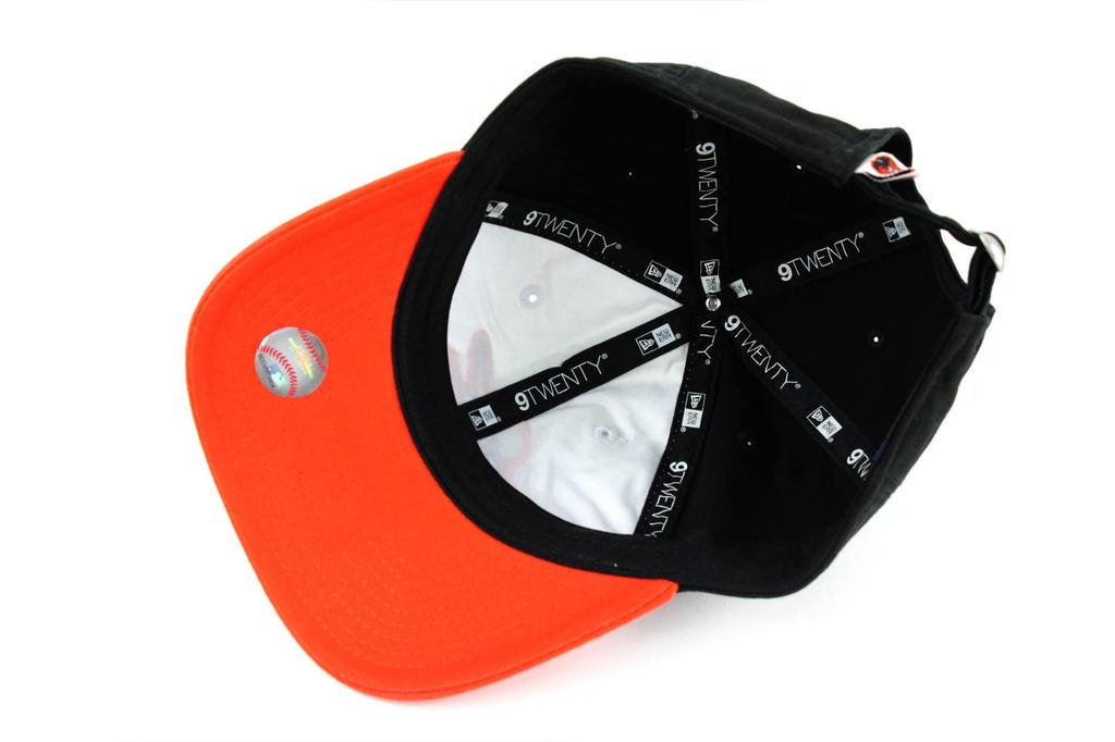 New Era 9TWENTY MLB Baltimore Orioles Cap in White/Orange