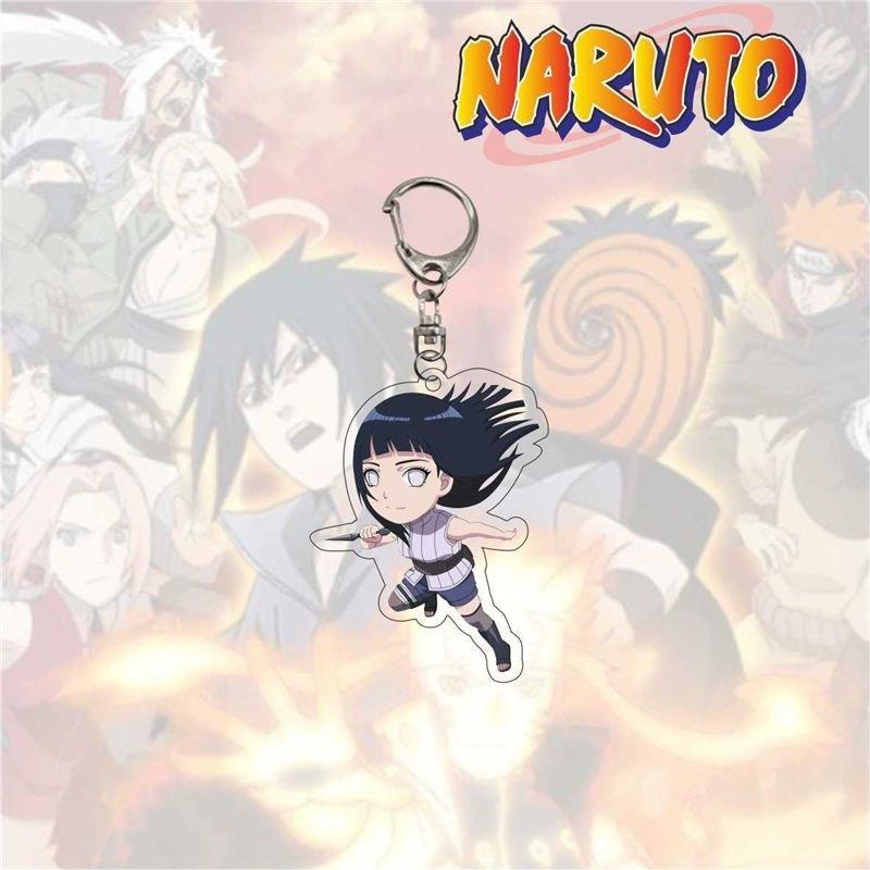 Anime Naruto Acrylic Keychain Accessaries Uzumaki Naruto Cartoon Keyring