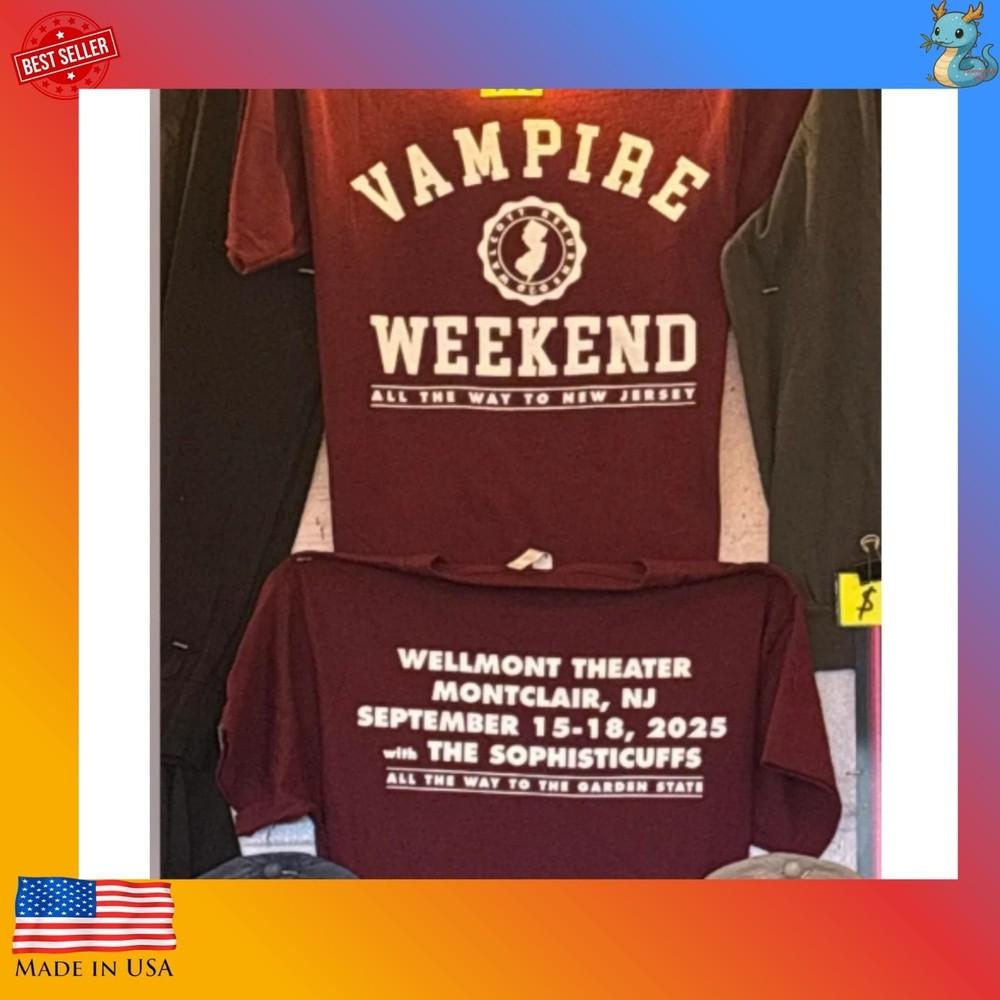 

Vampire Weekend Tour 2025 T Shirt Indie Rock Band Concert Merch Reprint Tee Unisex T-Shirt XXXXL