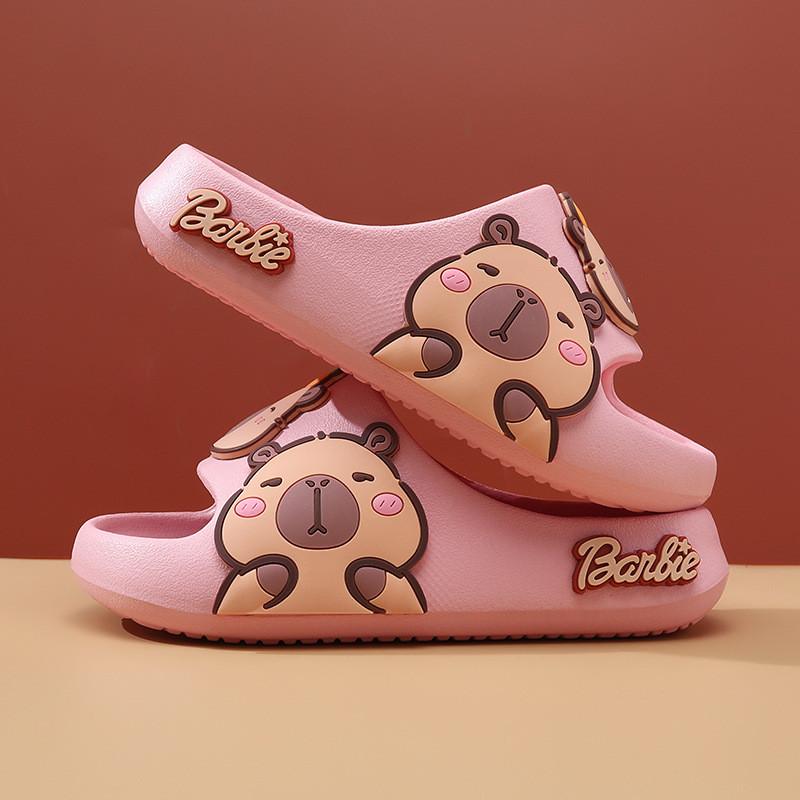 Capybara Summer Pattern Anti Slip Slippers Cartoon Animal Home Gift Sandals