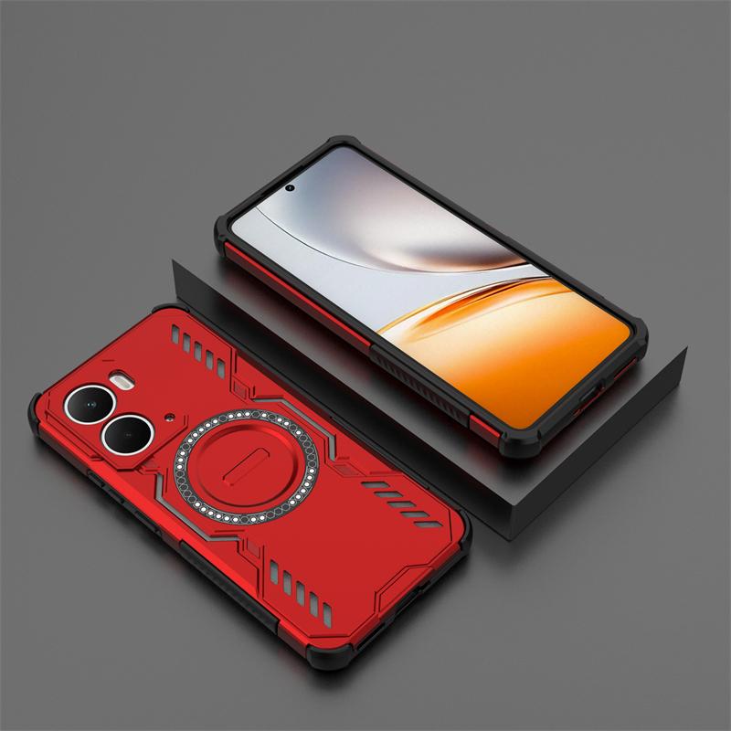 Shockproof Armor Case For Realme Neo 7x Magnetic Adsorption Wireless Charge Cover For Realme Neo 7x Case For Realme Neo 7x Case