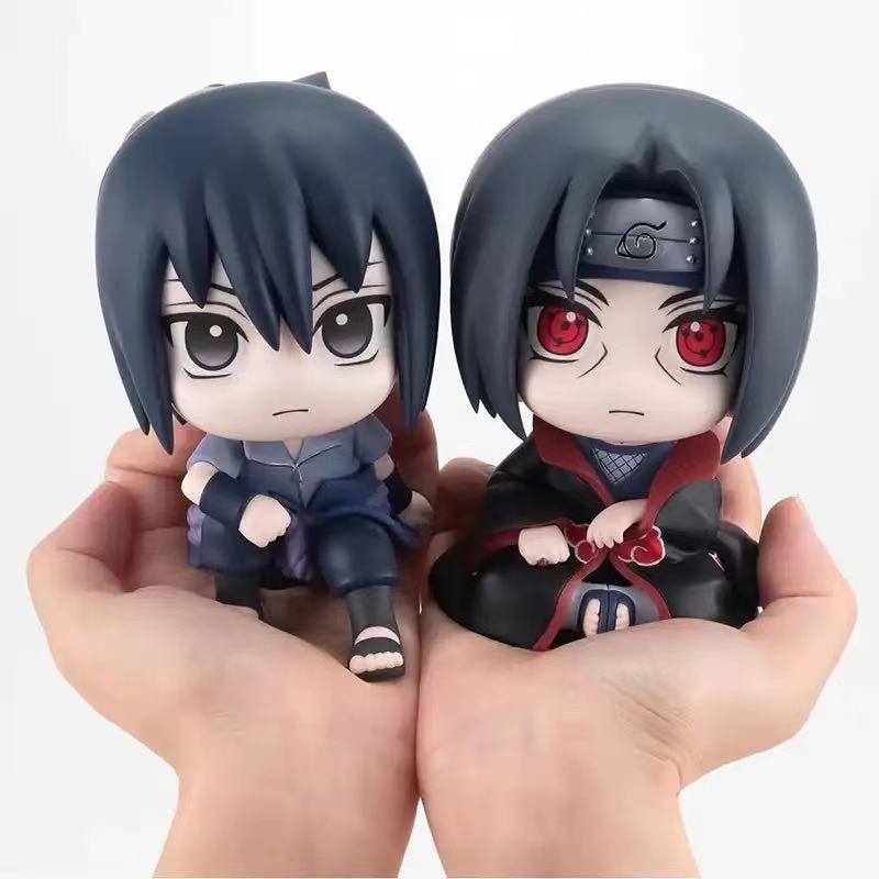 Anime Naruto Figure Uzumaki Naruto Kakashi Uchiha Sasuke Itachi Cute Q Figurals Action Figurine Model Toys Gift