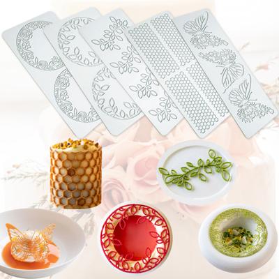 Fondant Mold Hollow Butterflies Wreath Leaves Easy Release DIY Cake Decorating Tool Reusable Chocolate Candy Silicone Mould Kitchen Gadgets