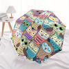 1pc Owl Pattern Auto Open/close, All-Season Portable Folding Umbrella for Women & Men, Travel, Everyday, Formal Events - Compact Luxury Parasol, Outdo
