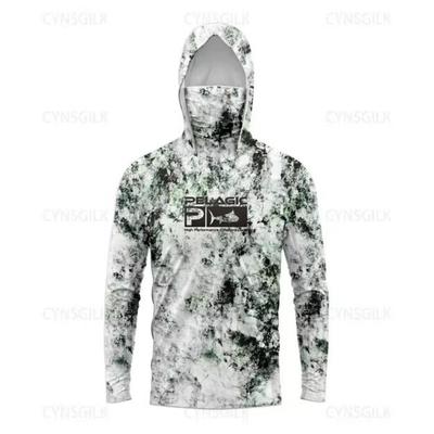 Pelagic Long Sleeve Hooded Fishing Shirt - UV Protection, Summer Sun Shield