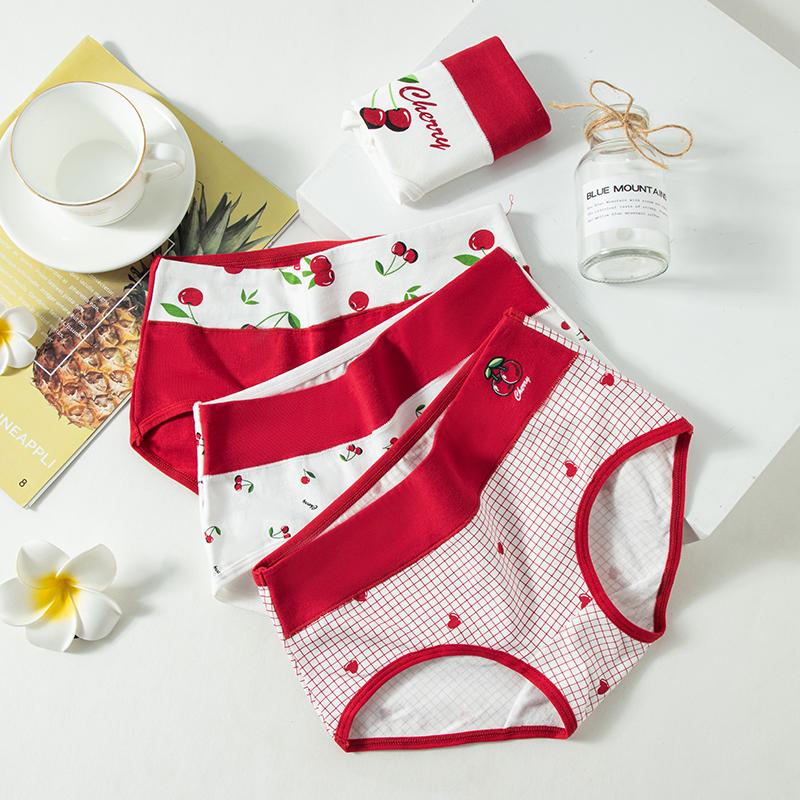 4 sztuki majtek damskich bawełnianych z wysokim stanem bielizna dziewczęca majtki seksowna kobieca oddychająca bielizna