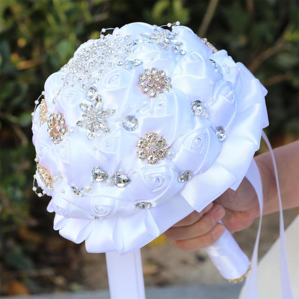 Korean-European Style Rhinestone Bridal Bouquet Wedding Gift