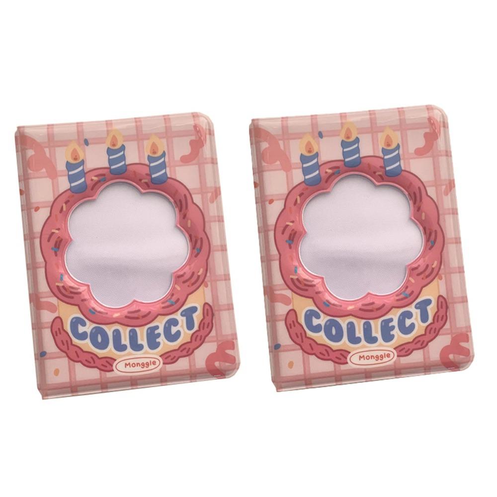 

2 шт. Альбом для хранения сменных фотографий, двусторонний держатель для визиток, визитка розовый