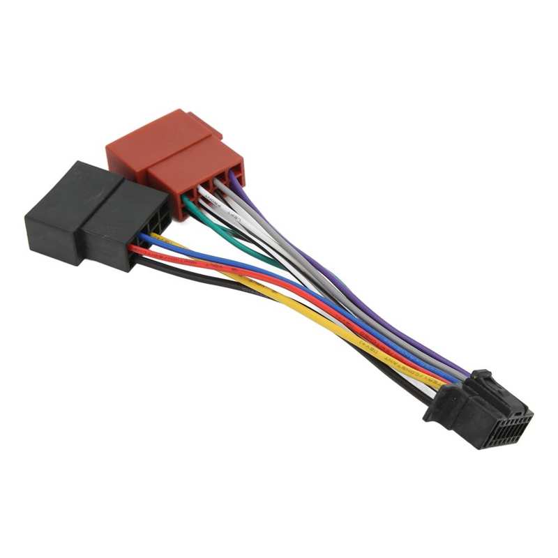 ISO Radio Harness Adapter ABS Langlebig Radio ISO Harness Stecker für