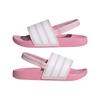 Junior Adilette Estrap Sports Sandals for Boys and Clear Pink cm [Adidas] Girls, 17-22cm, NRY86, Pink/Footwear White/Bliss (JR5331), 19.0