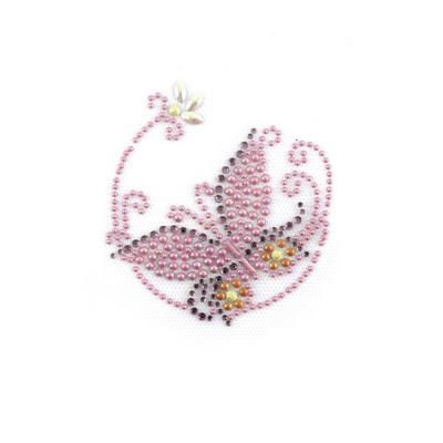 Ki-Sign - Iron-on Transfer Nail and Rhinestone Butterfly 10x9cm