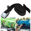 3 Meters Polyester Outdoor Lashing Tie Surfboard Kayak Rack Buckle Lock Tie Down Strap(Black)