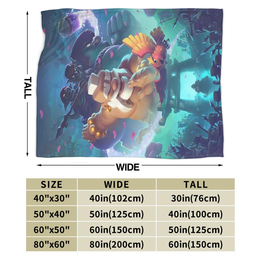 Clash Royale Spieldecke Flanell Tolle Atmungsaktive Decke für Bettüberwurf Herbst/Winter