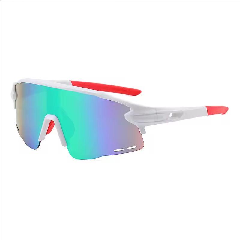 

Outdoor Large Frame Colorful Cycling Glasses Sports Sun Protection Travel Photo Fashion Sunglasses New Model 835 зелений
