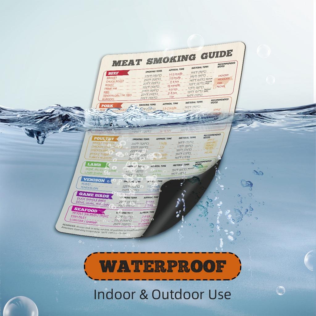 Meat Cooking Time Guide Refrigerator With Magnetic Barbecue Temperature Schedule