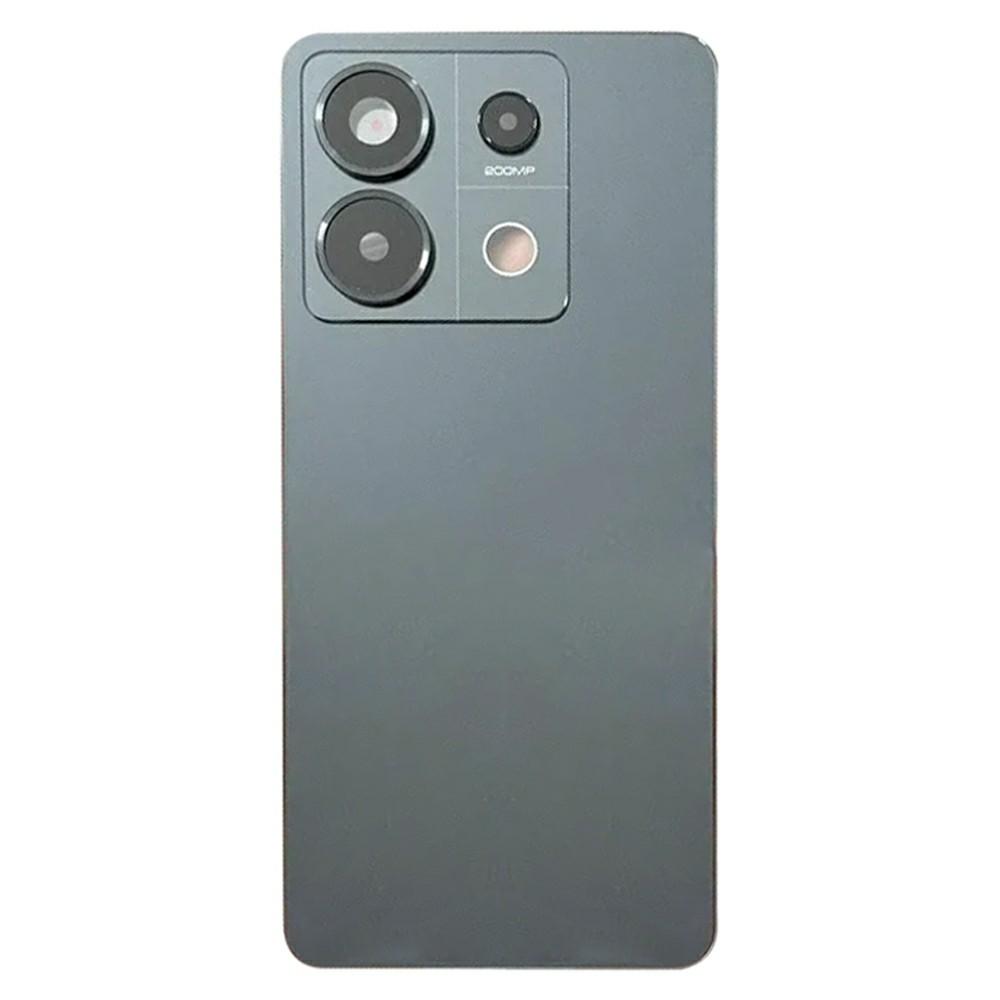 

Для Xiaomi Redmi Note 13 Pro 5G Задня кришка акумуляторного відсіку з кришкою об єктива камери, запасна частина (Без логотипу) Black