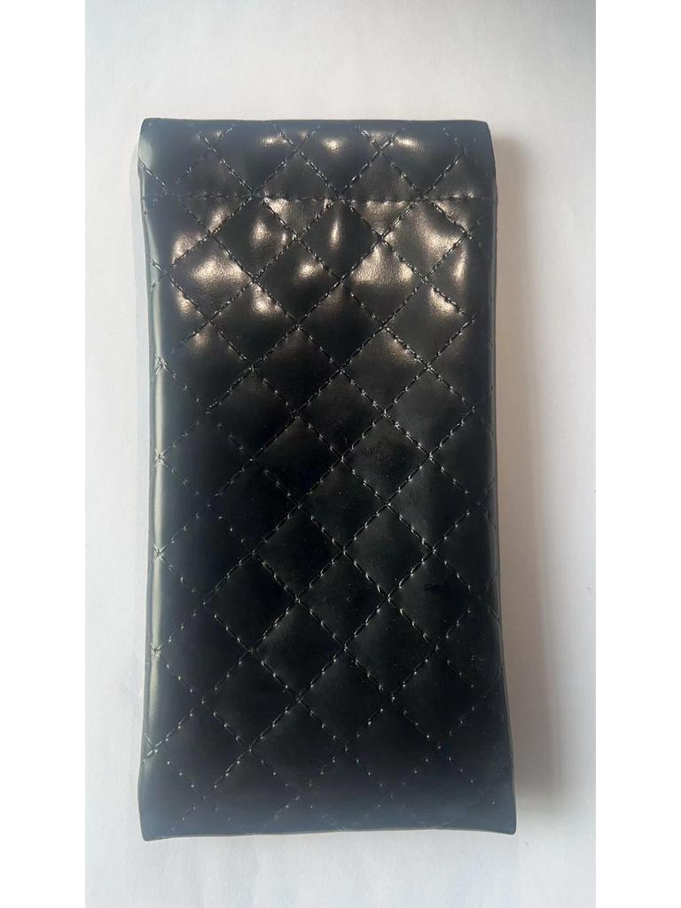 Folding Leather Glasses Case - Soft, Portable Zipper Pouch for Sunglasses & Eyeglasses