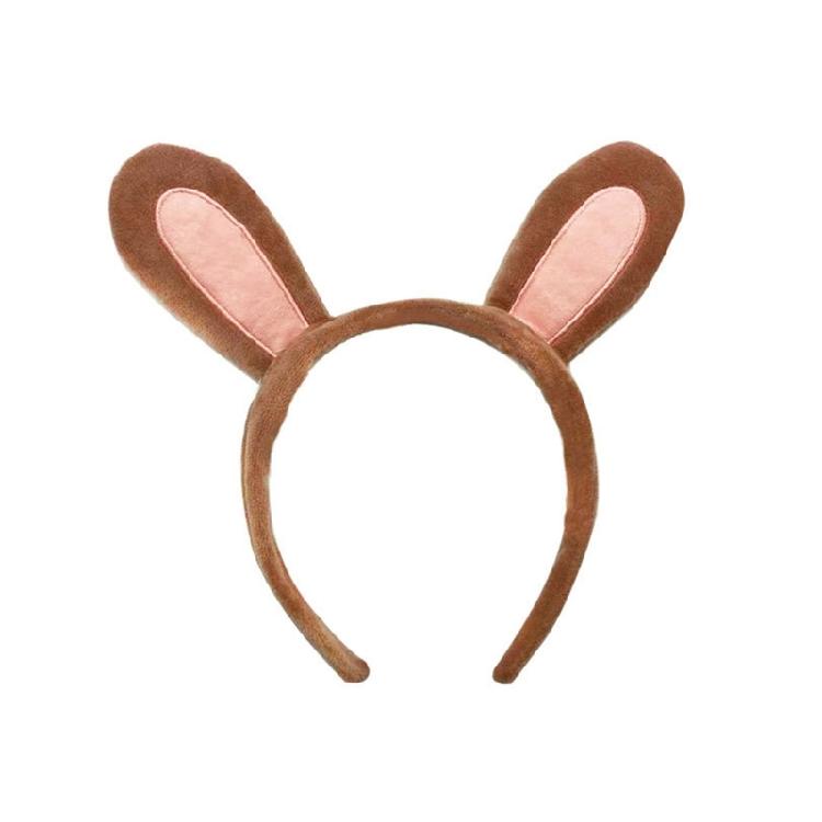 Fasce per Capelli in Peluche a Forma di Animali dello Zoo, Cerchietto con Orecchie, Fascia per Capelli Safari nella Giungla, Cerchietto per Capelli Cosplay per Halloween, Compleanno