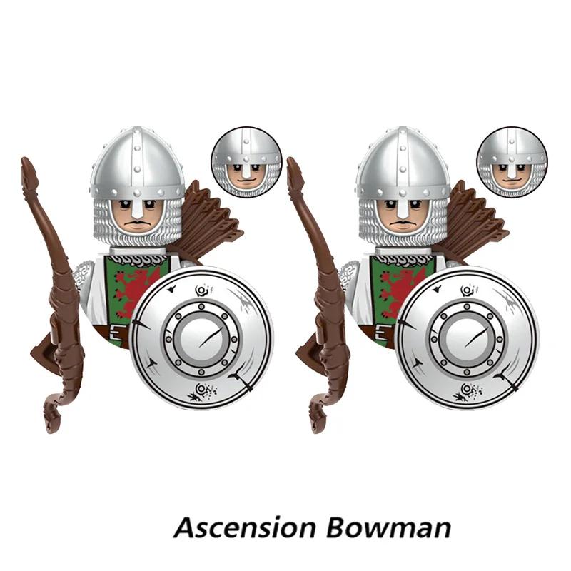 Zabawki dla dzieci Średniowiecze Starożytna Grecja Ciężka piechota Zbrojny rycerz Łucznik Figurki wojskowe Sprzęt bojowy Model Prezenty dla chłopców