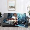 Hjemmedekorasjon plysj pledd sofateppe sengeteppe seng fluffy myke tepper dekor rutete moderne Halloween god jul vinter