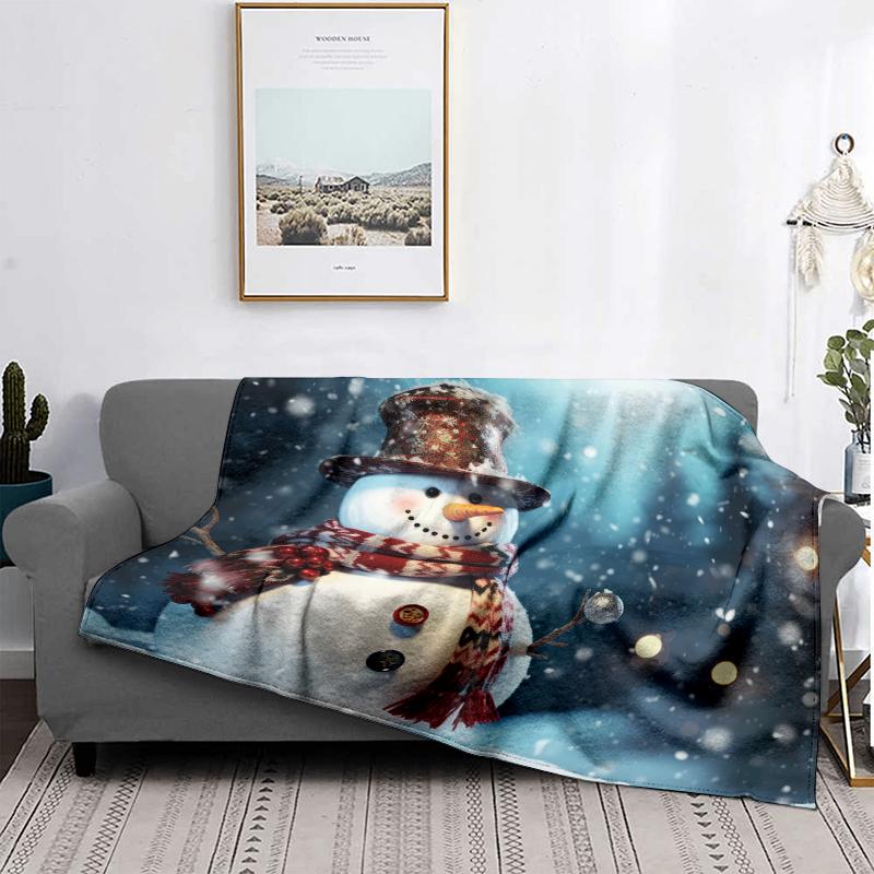 Hjemmedekorasjon plysj pledd sofateppe sengeteppe seng fluffy myke tepper dekor rutete moderne Halloween god jul vinter