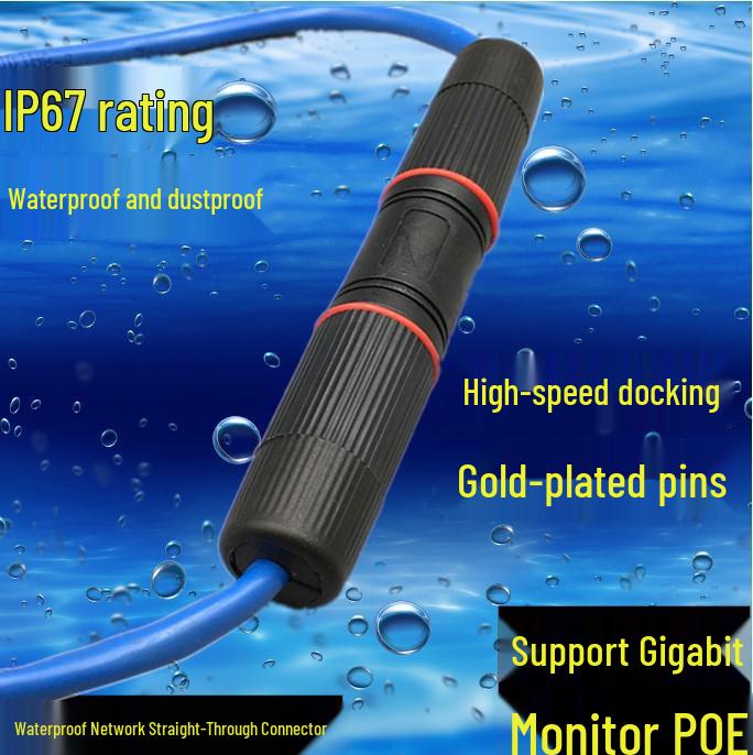 Outdoor RJ45 Waterproof Network Cable Extension Connector