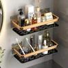 Bathroom Shelf No Drill Wall Mounted Shampoo Bottle Shower Corner Rack Toilet Storage Rack Aluminum Bathroom Kitchen Accessories