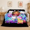 Cartoon Gabby Dollhouse Girl Flannel Blanket Soft Warm Throw Blanket for Bedroom Living Room Bed Travel Camping Picnic Kid