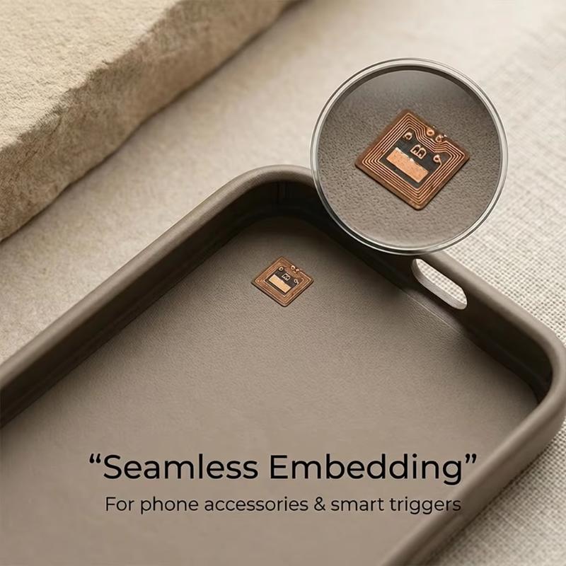 1/5/10 Pezzi Etichetta Adesiva NFC RFID Programmabile 5x5mm Micro FPC, Raggio di Lettura 1mm per Controllo Accessi e Gestione della Catena di Approvvigionamento