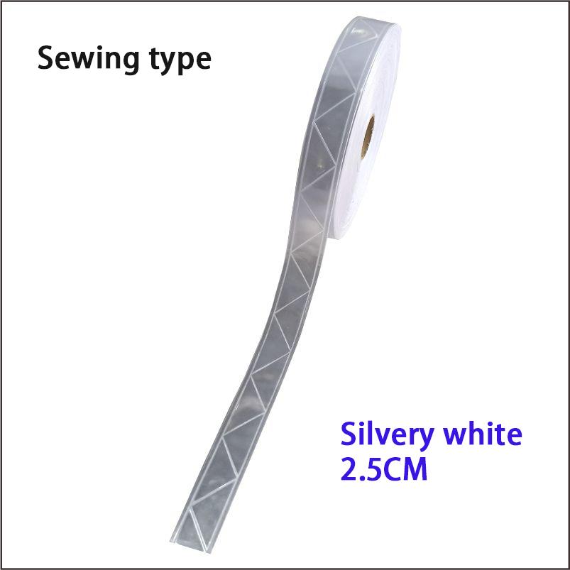 1-20 Meters 2.5CM High Brightness Reflective Strip PVC Night Light Sticker Vest Car Seam Reflective Safety Warning Tape Strip