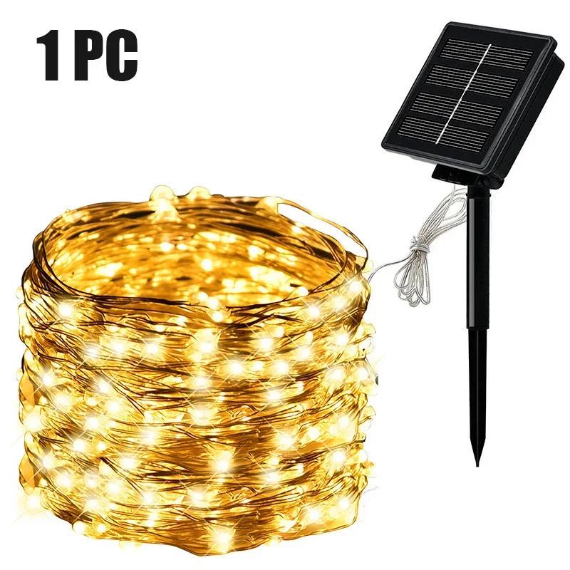 LED Solar String Light Outdoor Garden Fairy Lights Led Twinkle Waterproof Lamp for Christmas Party Decor 7m/12m/22m/32m/52m/102m 102M 1000LED 1200mAh