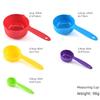 Colorful 5-Piece Measuring Spoon & Cup Set for Baking and DIY Projects