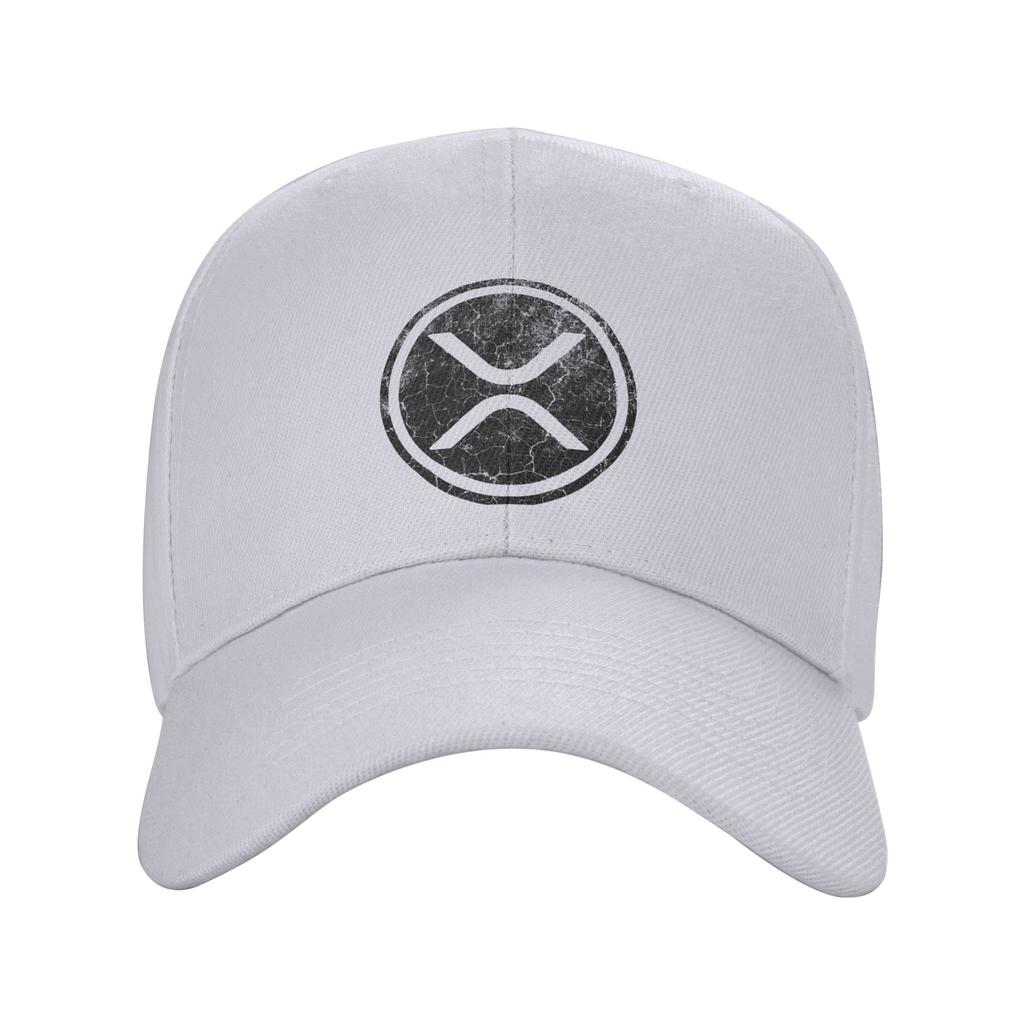 XRP Ripple Crypto Vintage Baseball Cap UnisexTeens Design Trucker Hat Summer Casual Kpop Rock Sunscreen Baseball Caps