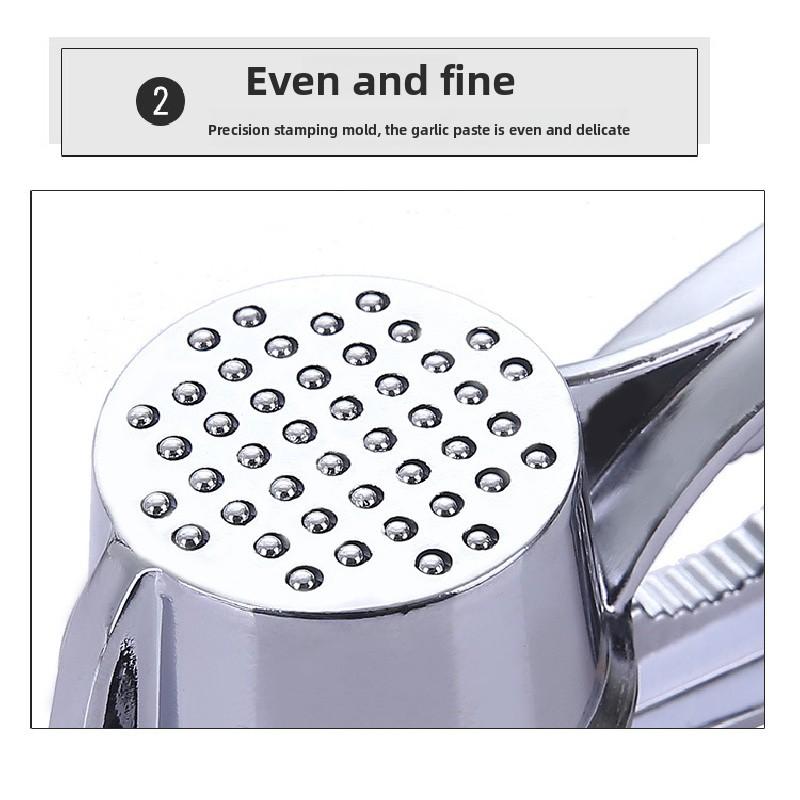 Extra-large Garlic Press, Garlic Masher, Garlic Clamp, Multifunctional Zinc Alloy Stainless Steel Manual Pull-type Garlic Crusher