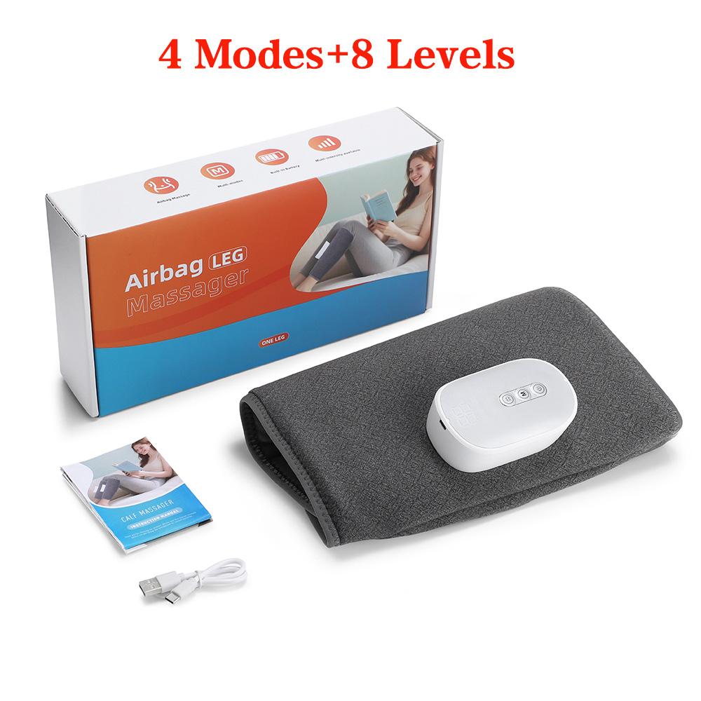 Electric Leg Massager 360° Air Pressure Calf Massager 3 Mode Wireless Rechargeable for Relaxation