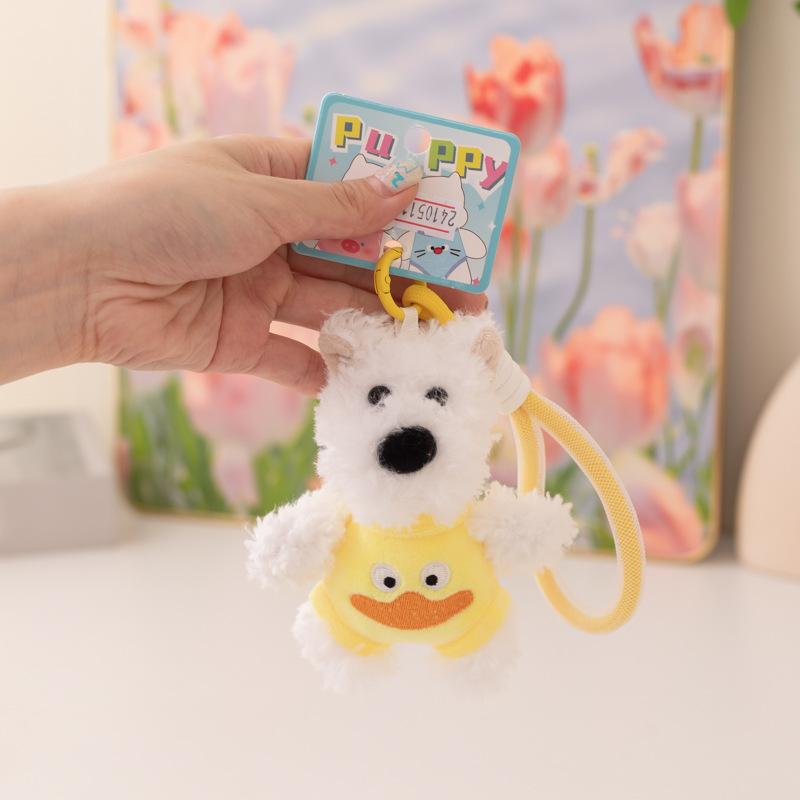 New Scribbled Puppy West Highland Bag Pendant Cute Doll Keychain To Send Girlfriend Gifts