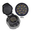 7/13 Pin Euro Trailer Socket Car Accessories Caravans 13 Pole Tow Bar Towing Socket Plug 12V Electrical Connector Adapter