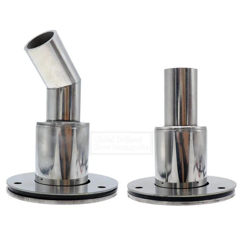 22mm/24mm Stainless Steel 316 Thru Hull Exhaust Fitting Tube Pipe Socket Hardware Part Air Diesel Vent Heater For Car Boat Truck