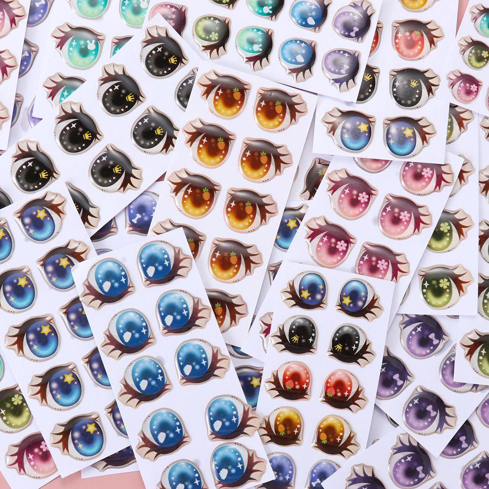 Doll Educational Toys Cartoon Eyes Stickers Clay Decals Face Organ Paster Love Cute Sticker