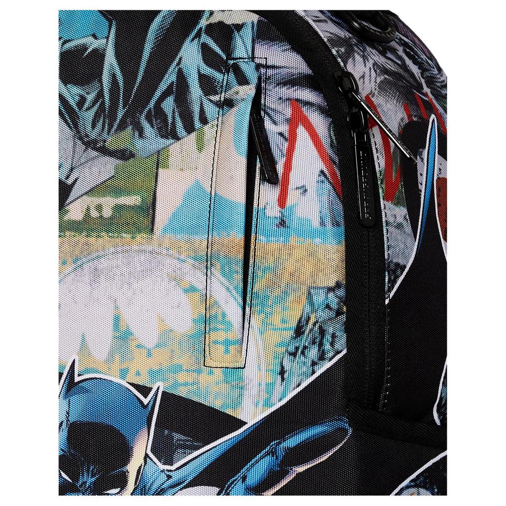 Sprayground x Batman Collaboration Logo Pattern Print Polyester Backpack Men backpack Multicolor W1135810